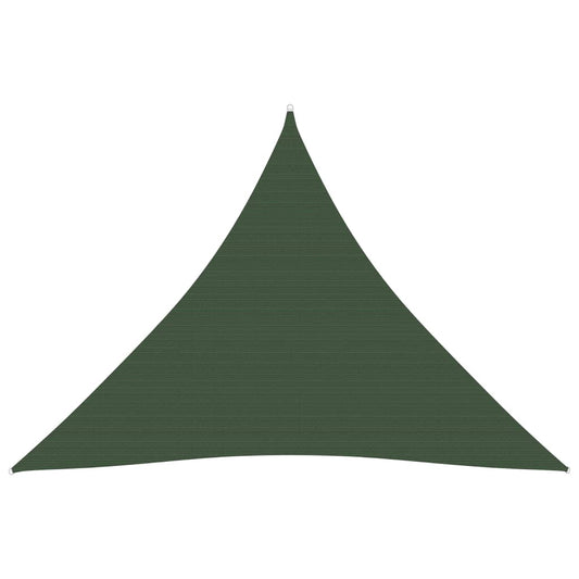 vidaXL Sunshade Sail 160 g/må_ Dark Green 3x3x3 m HDPE