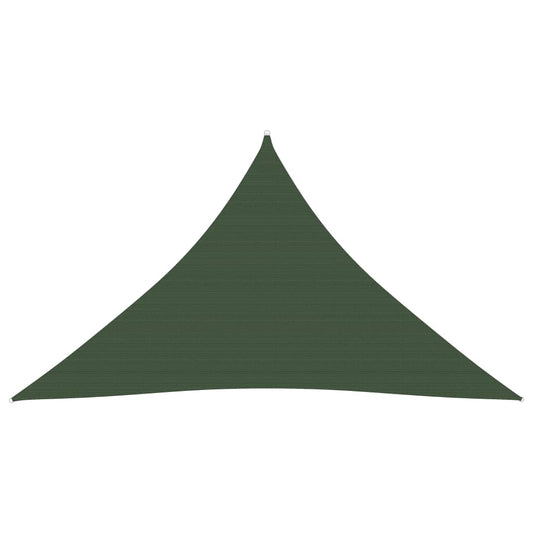 vidaXL Sunshade Sail 160 g/må_ Dark Green 3.5x3.5x4.9 m HDPE
