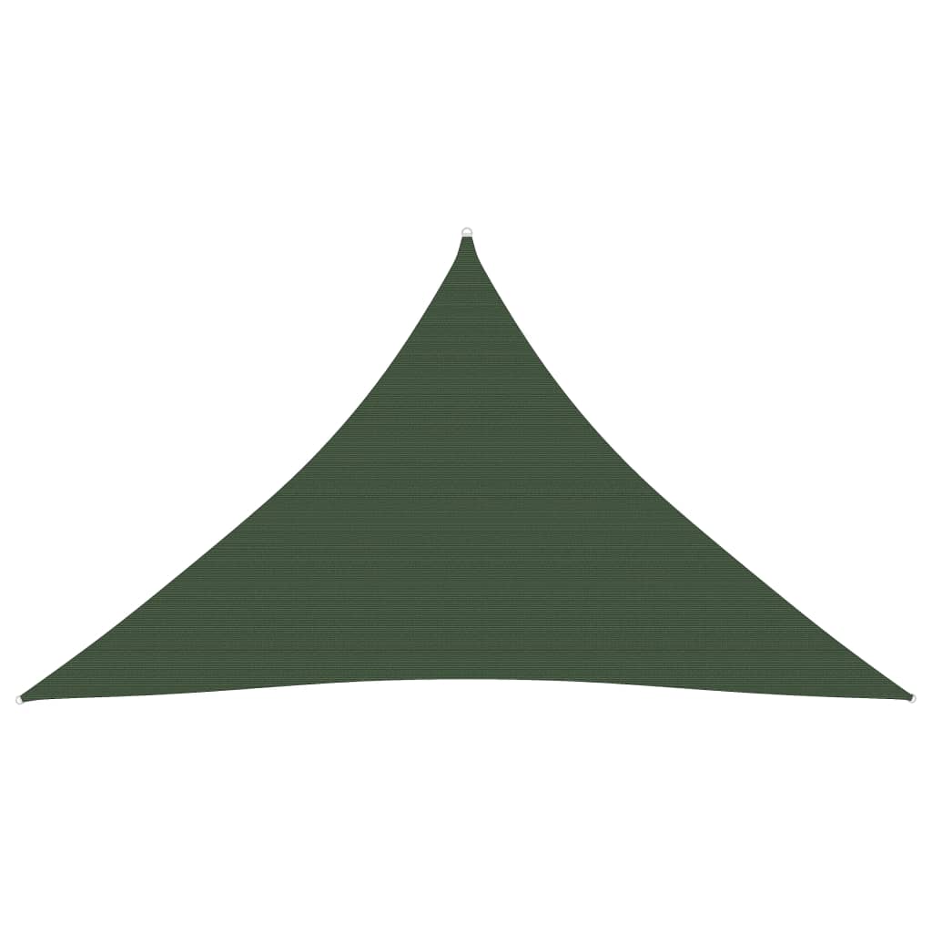 vidaXL Sunshade Sail 160 g/må_ Dark Green 4x4x5.8 m HDPE