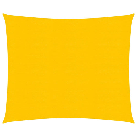 vidaXL Sunshade Sail 160 g/må_ Yellow 3.6x3.6 m HDPE