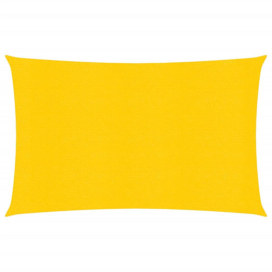 vidaXL Sunshade Sail 160 g/må_ Yellow 2x4 m HDPE