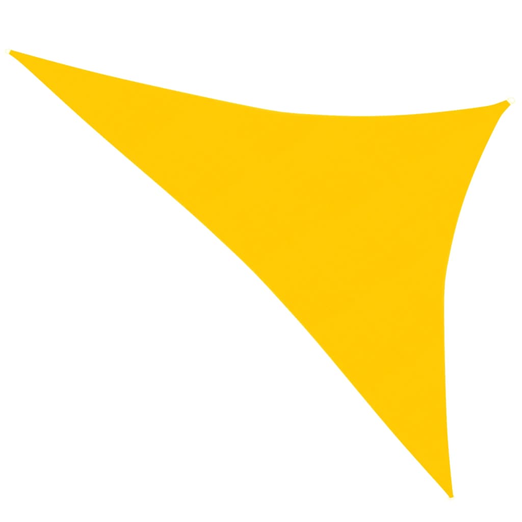 vidaXL Sunshade Sail 160 g/må_ Yellow 3x4x5 m HDPE