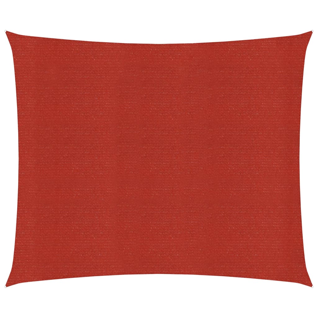 vidaXL Sunshade Sail 160 g/må_ Red 6x6 m HDPE