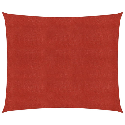 vidaXL Sunshade Sail 160 g/må_ Red 6x6 m HDPE