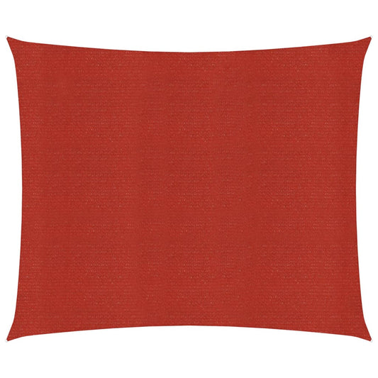 vidaXL Sunshade Sail 160 g/må_ Red 7x7 m HDPE