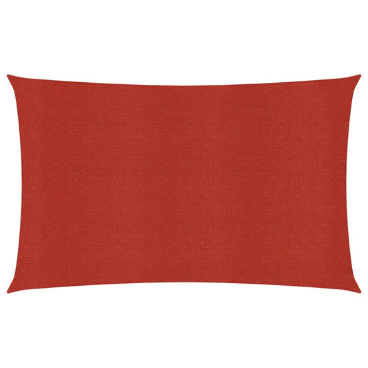 vidaXL Sunshade Sail 160 g/må_ Red 2x4 m HDPE