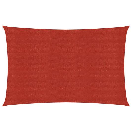 vidaXL Sunshade Sail 160 g/må_ Red 3.5x5 m HDPE