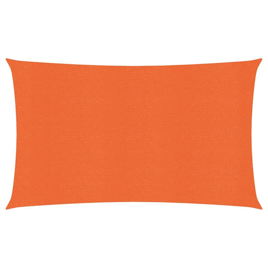 vidaXL Sunshade Sail 160 g/må_ Orange 2x5 m HDPE