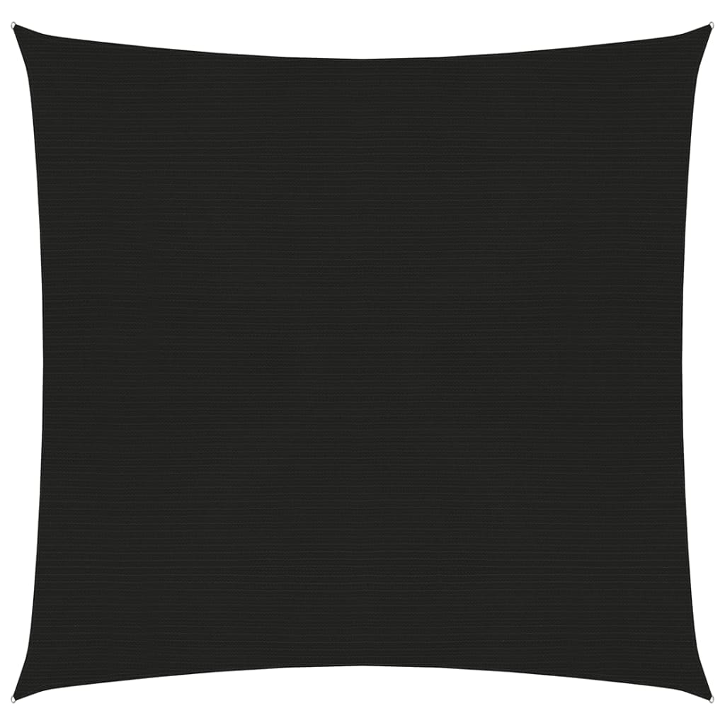 vidaXL Sunshade Sail 160 g/må_ Black 2.5x2.5 m HDPE
