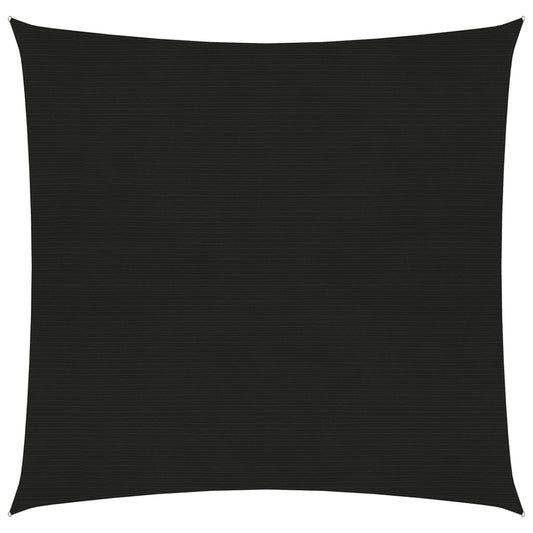 vidaXL Sunshade Sail 160 g/må_ Black 2.5x2.5 m HDPE