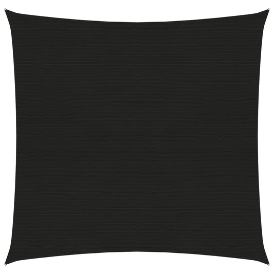 vidaXL Sunshade Sail 160 g/må_ Black 3.6x3.6 m HDPE