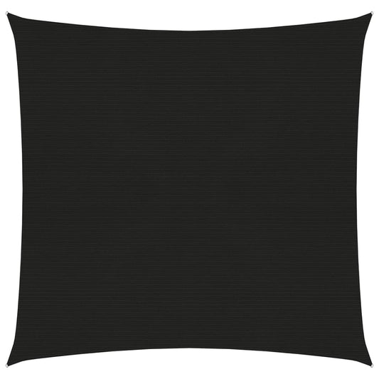 vidaXL Sunshade Sail 160 g/må_ Black 5x5 m HDPE