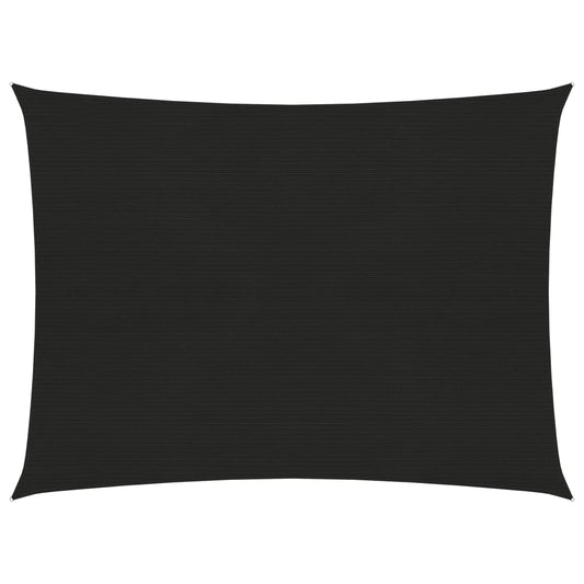 vidaXL Sunshade Sail 160 g/må_ Black 3.5x4.5 m HDPE