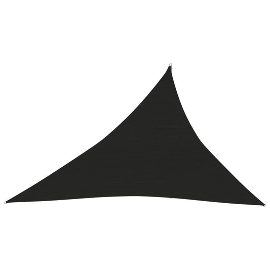 vidaXL Sunshade Sail 160 g/må_ Black 3x4x5 m HDPE