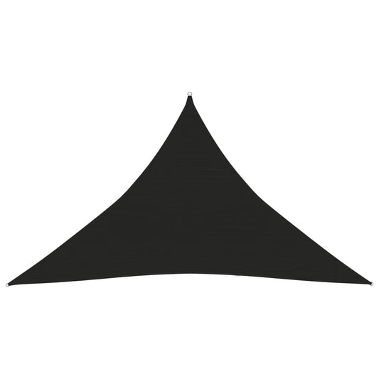 vidaXL Sunshade Sail 160 g/må_ Black 3.5x3.5x4.9 m HDPE