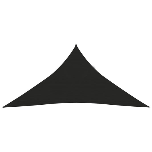 vidaXL Sunshade Sail 160 g/må_ Black 4x4x4 m HDPE