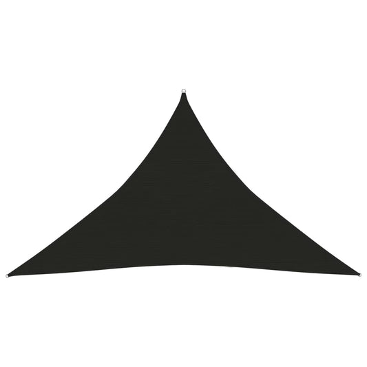 vidaXL Sunshade Sail 160 g/må_ Black 5x5x6 m HDPE