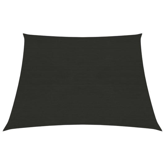 vidaXL Sunshade Sail 160 g/må_ Black 3/4x3 m HDPE