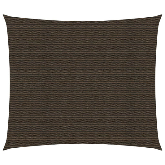 vidaXL Sunshade Sail 160 g/må_ Brown 2x2.5 m HDPE