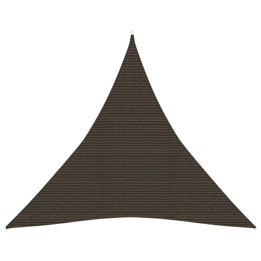 vidaXL Sunshade Sail 160 g/må_ Brown 3.6x3.6x3.6 m HDPE
