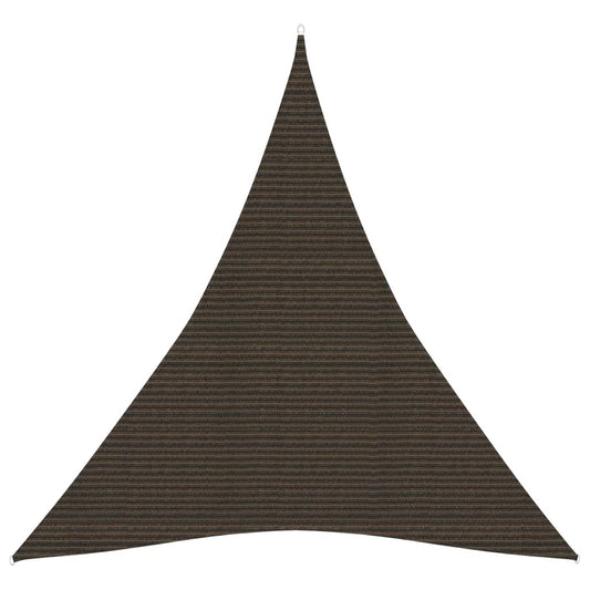 vidaXL Sunshade Sail 160 g/må_ Brown 3x4x4 m HDPE