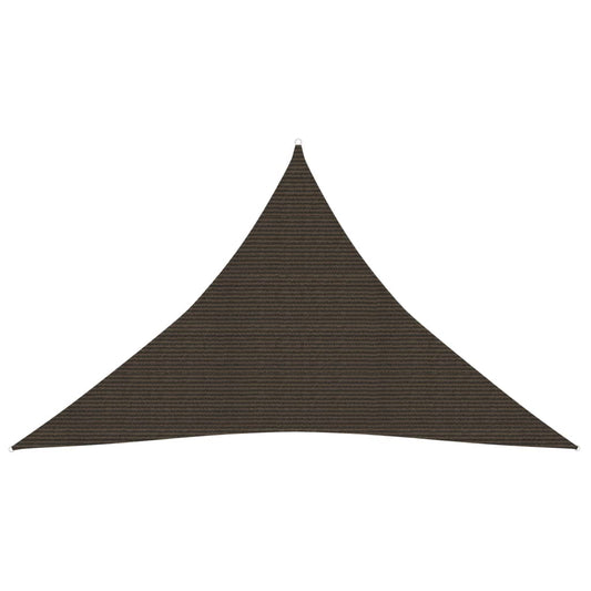 vidaXL Sunshade Sail 160 g/må_ Brown 3.5x3.5x4.9 m HDPE