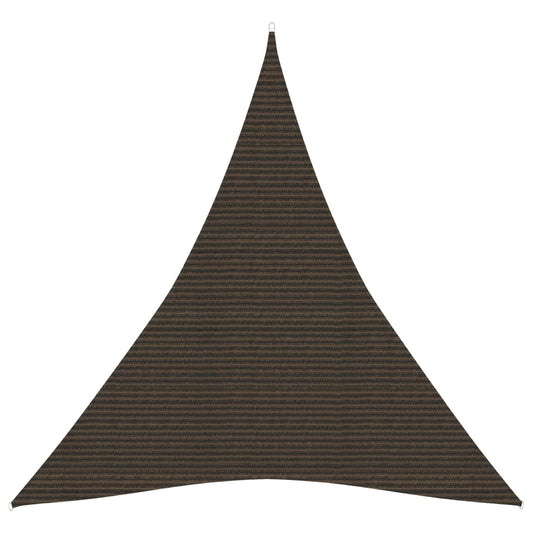 vidaXL Sunshade Sail 160 g/må_ Brown 5x6x6 m HDPE