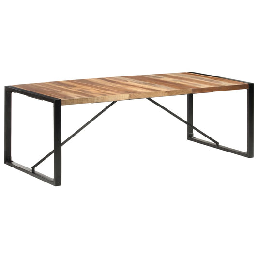 vidaXL Dining Table 220x100x75 cm Solid Wood with Sheesham Finish