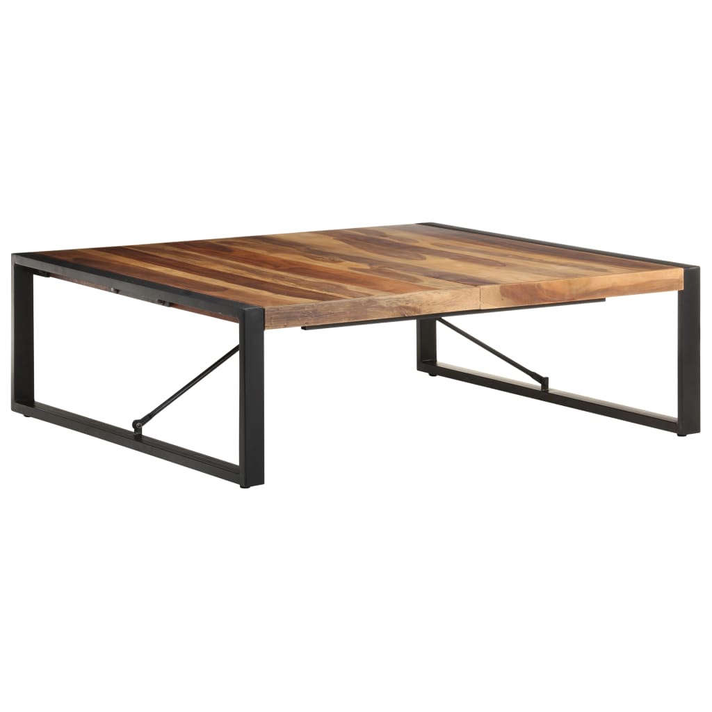 vidaXL Coffee Table 120x120x40 cm Solid Wood with Sheesham Finish