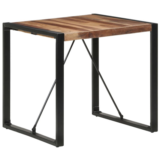 vidaXL Dining Table 80x80x75 cm Solid Wood with Sheesham Finish