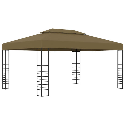vidaXL Gazebo 3x4 m Taupe 180 g/må_
