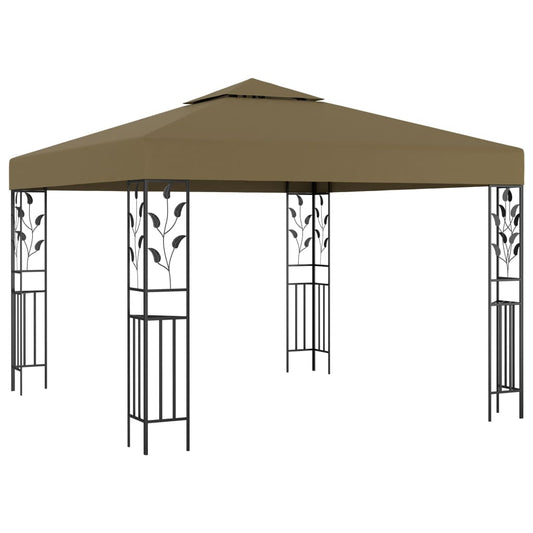 vidaXL Gazebo 3x3 m Taupe 180 g/må_