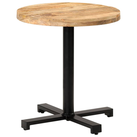 vidaXL Bistro Table Round Ì÷70x75 cm Rough Mango Wood