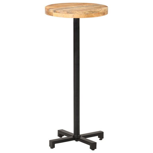 vidaXL Bar Table Round Ì÷50x110 cm Rough Mango Wood