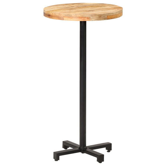 vidaXL Bar Table Round Ì÷60x110 cm Rough Mango Wood