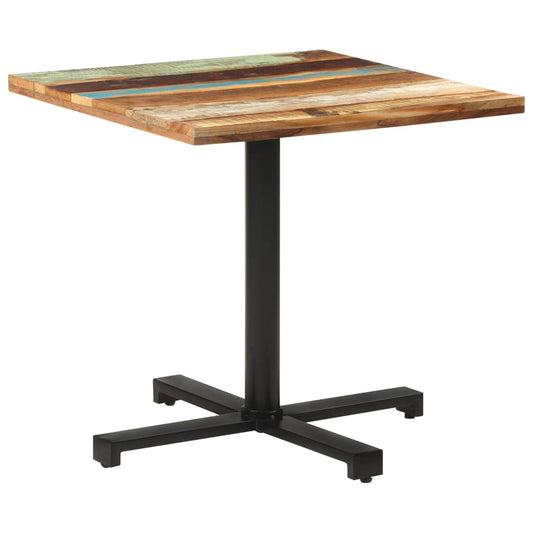 vidaXL Bistro Table Square 80x80x75 cm Solid Reclaimed Wood