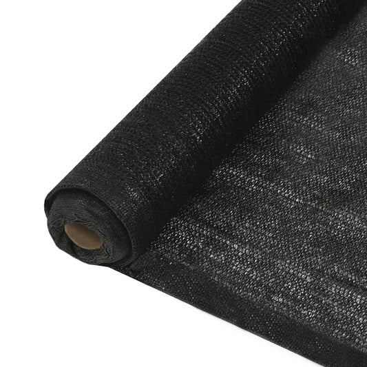 vidaXL Privacy Net HDPE 1x25 m Black 150 g/må_
