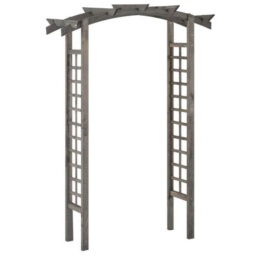vidaXL Trellis Arch 150x50x210 cm Grey Impregnated Pinewood