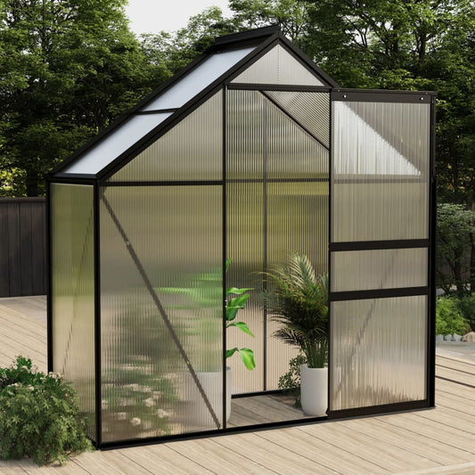 vidaXL Greenhouse Anthracite Aluminium 1.33 må_