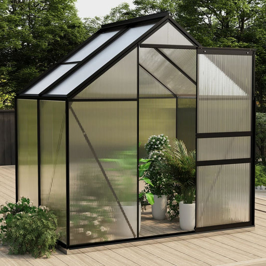 vidaXL Greenhouse Anthracite Aluminium 2.47 må_
