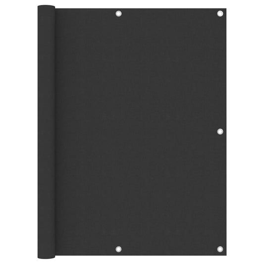 vidaXL Balcony Screen Anthracite 120x500 cm Oxford Fabric