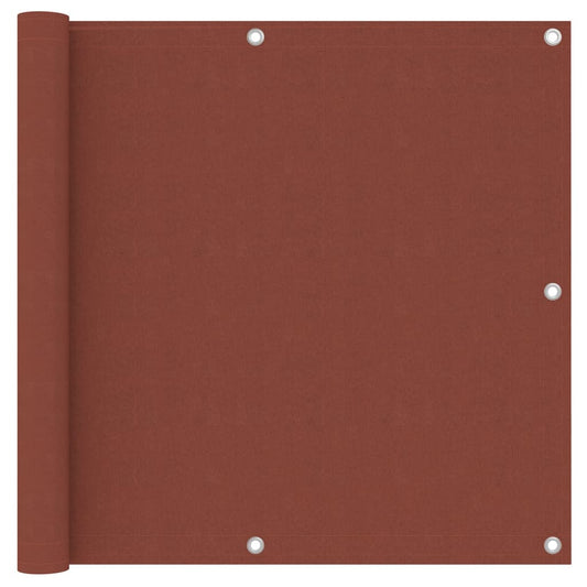 vidaXL Balcony Screen Terracotta 90x300 cm Oxford Fabric
