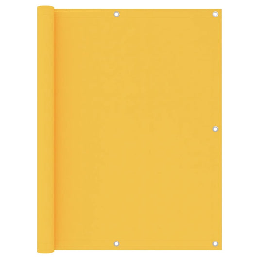 vidaXL Balcony Screen Yellow 120x300 cm Oxford Fabric