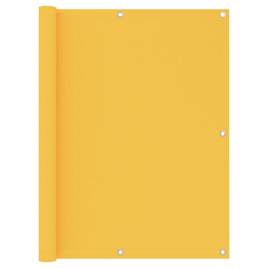 vidaXL Balcony Screen Yellow 120x400 cm Oxford Fabric