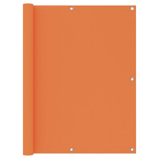 vidaXL Balcony Screen Orange 120x600 cm Oxford Fabric