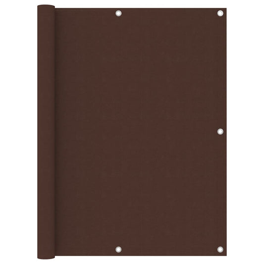 vidaXL Balcony Screen Brown 120x300 cm Oxford Fabric