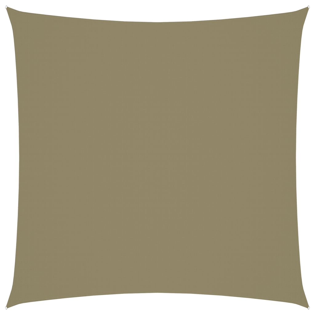 vidaXL Sunshade Sail Oxford Fabric Square 3x3 m Beige