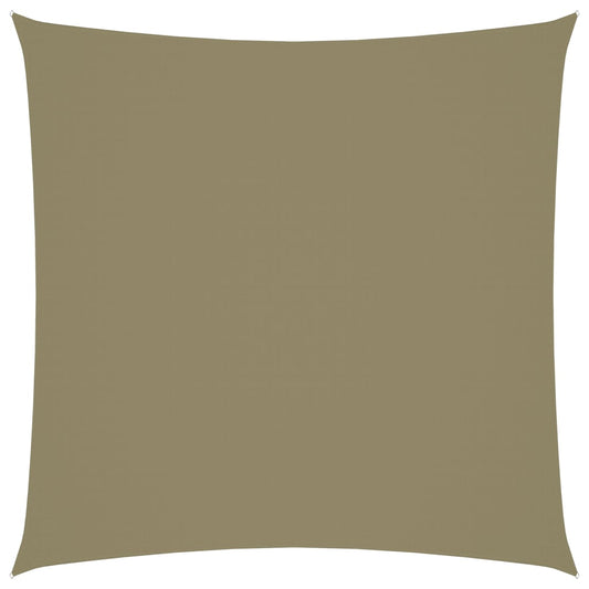 vidaXL Sunshade Sail Oxford Fabric Square 3x3 m Beige