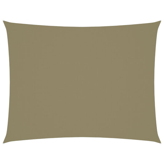 vidaXL Sunshade Sail Oxford Fabric Rectangular 6x8 m Beige