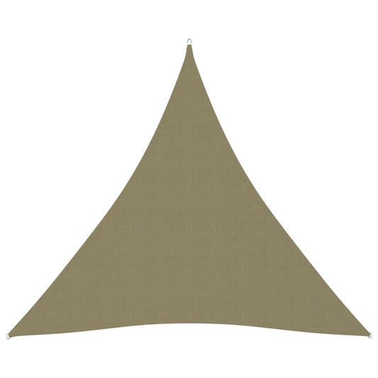 vidaXL Sunshade Sail Oxford Fabric Triangular 4.5x4.5x4.5 m Beige